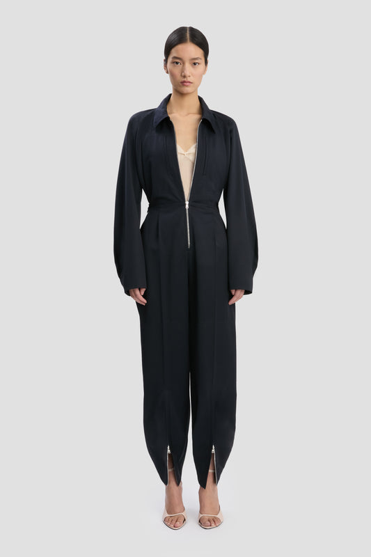 Cargo Jumpsuit In Navy