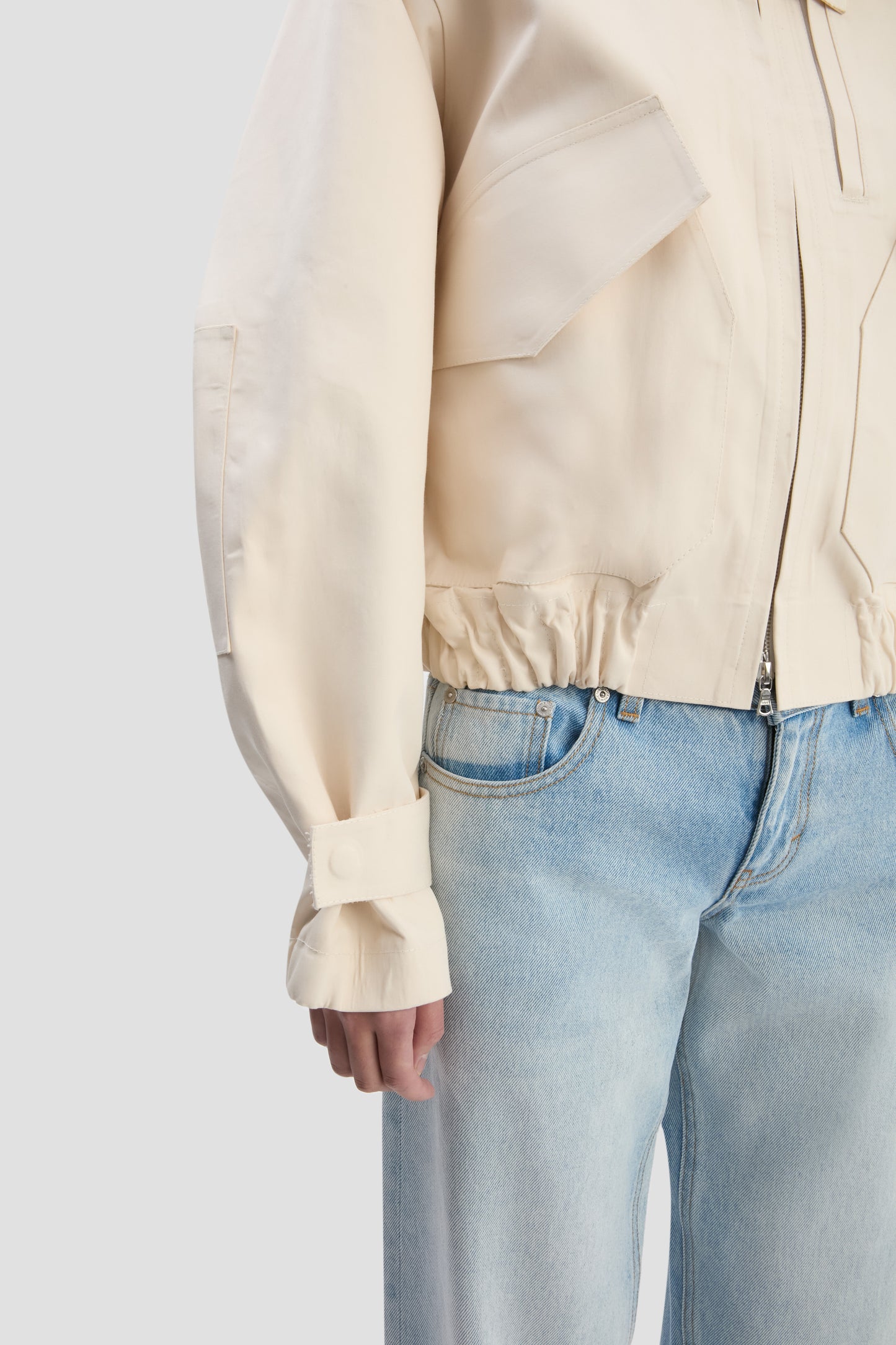 VB X Mackintosh Bomber Jacket In Putty