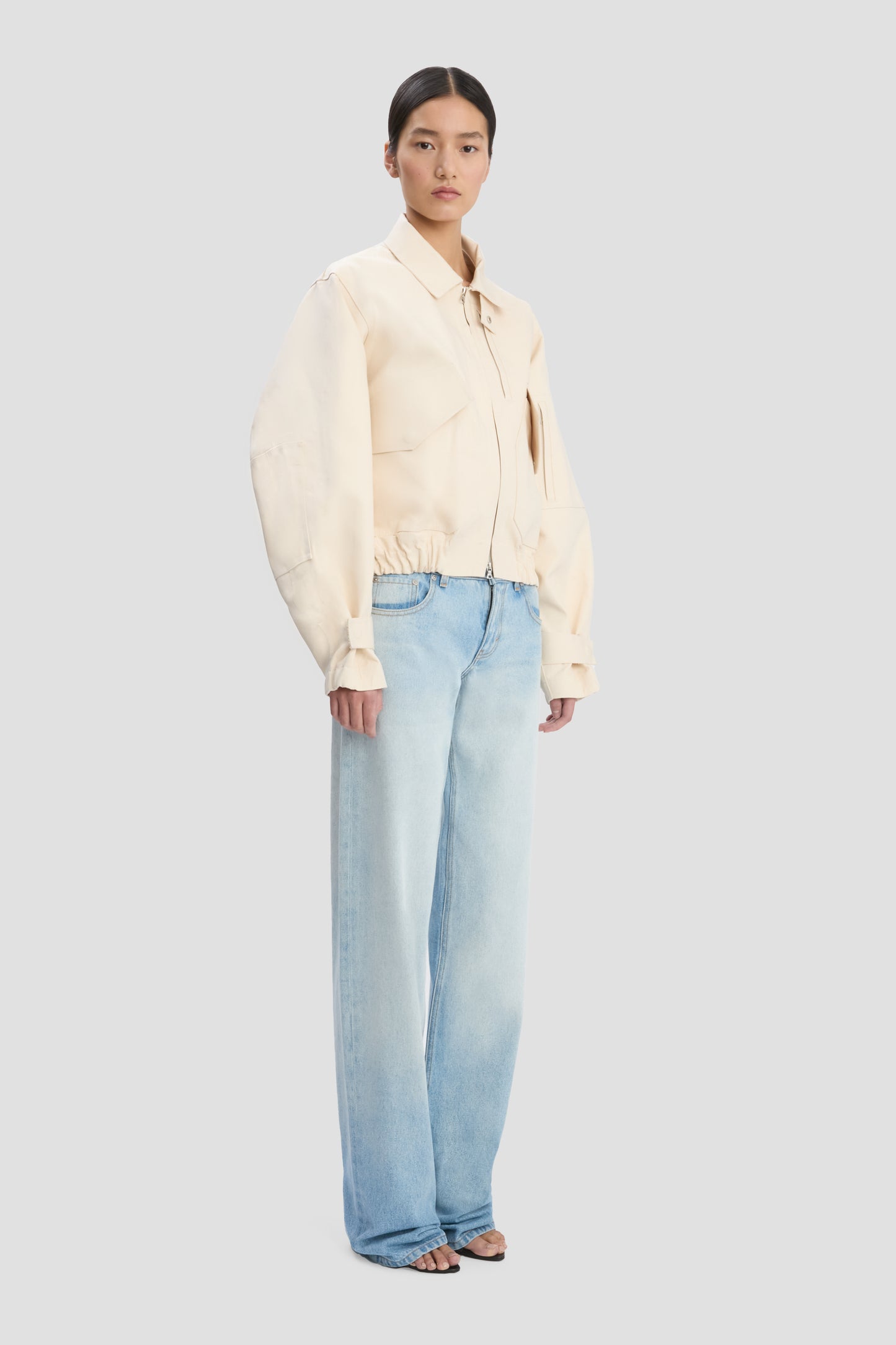 VB X Mackintosh Bomber Jacket In Putty