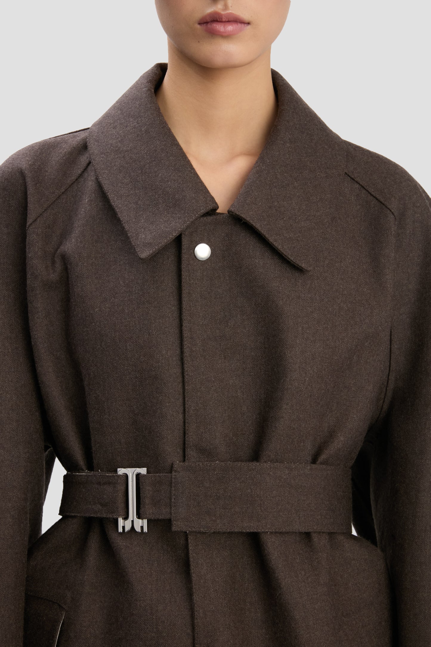 VB X Mackintosh Belted Trench In Brown