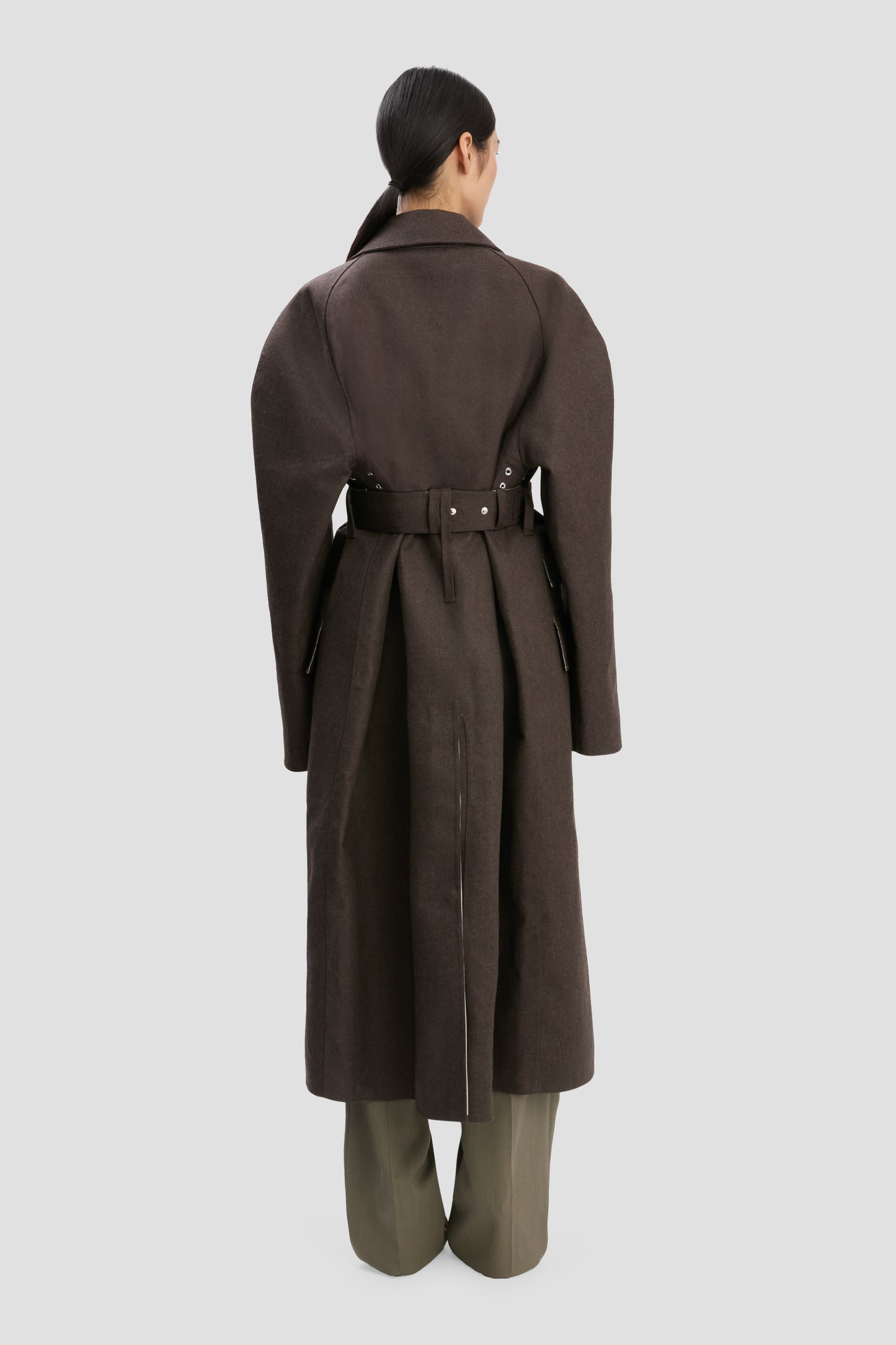 VB X Mackintosh Belted Trench In Brown