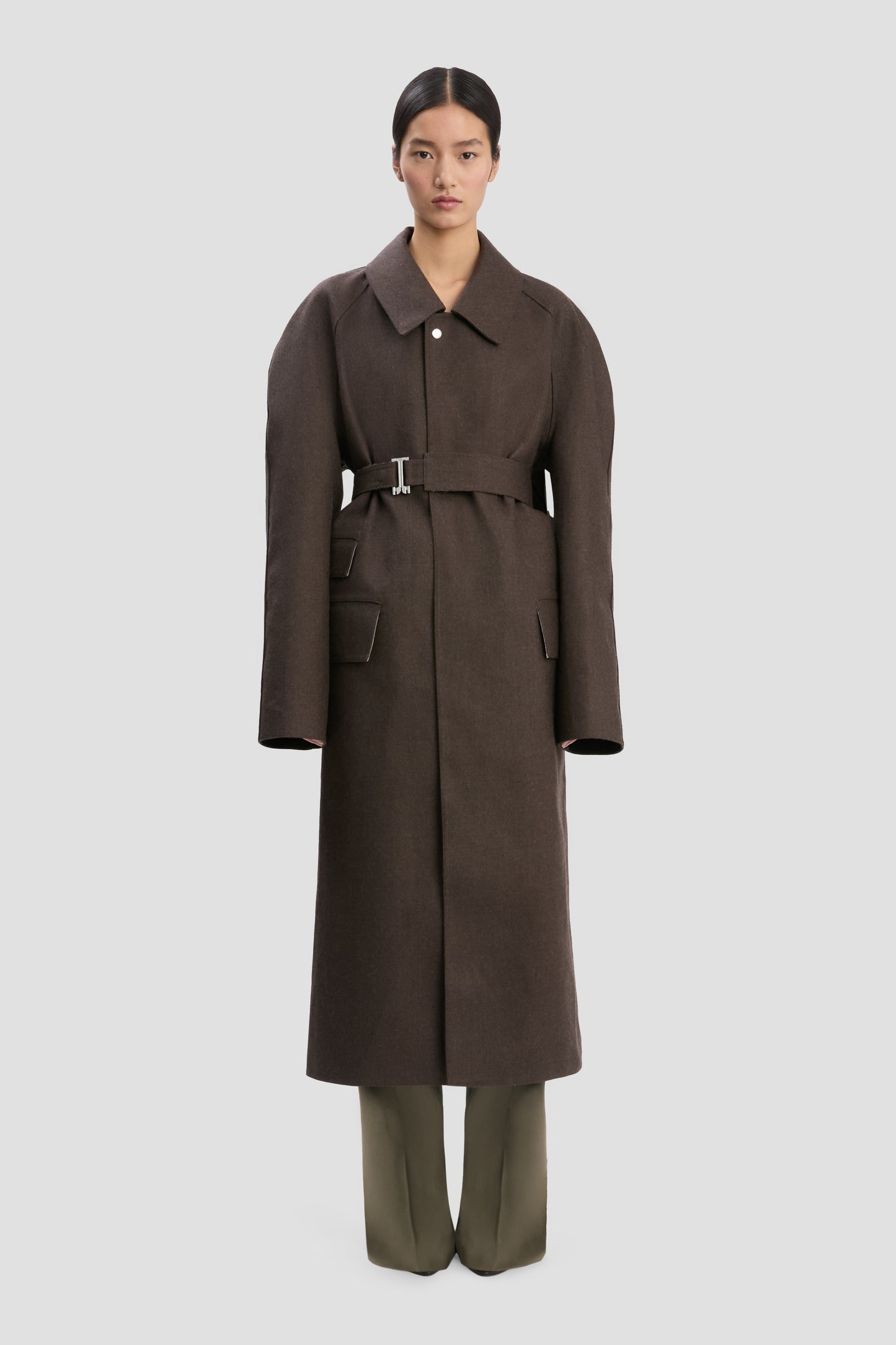 VB X Mackintosh Belted Trench In Brown