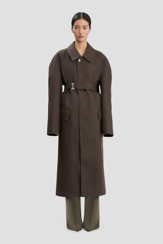 VB X Mackintosh Belted Trench In Brown