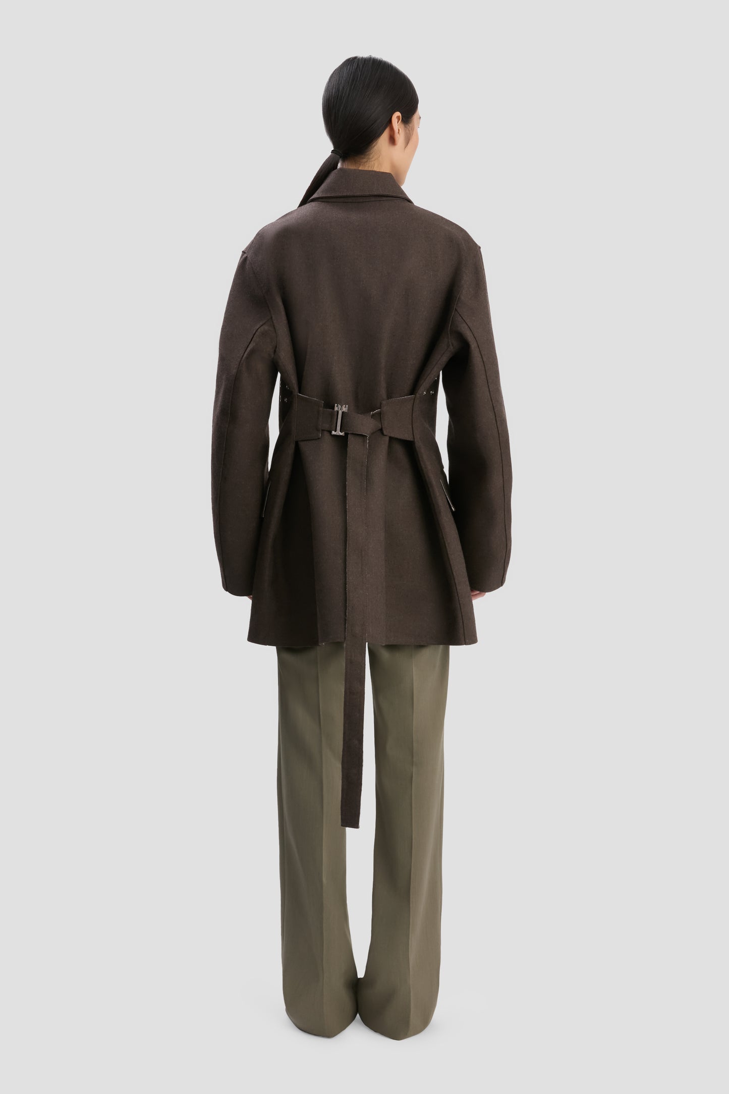 VB X Mackintosh Caban Coat In Brown