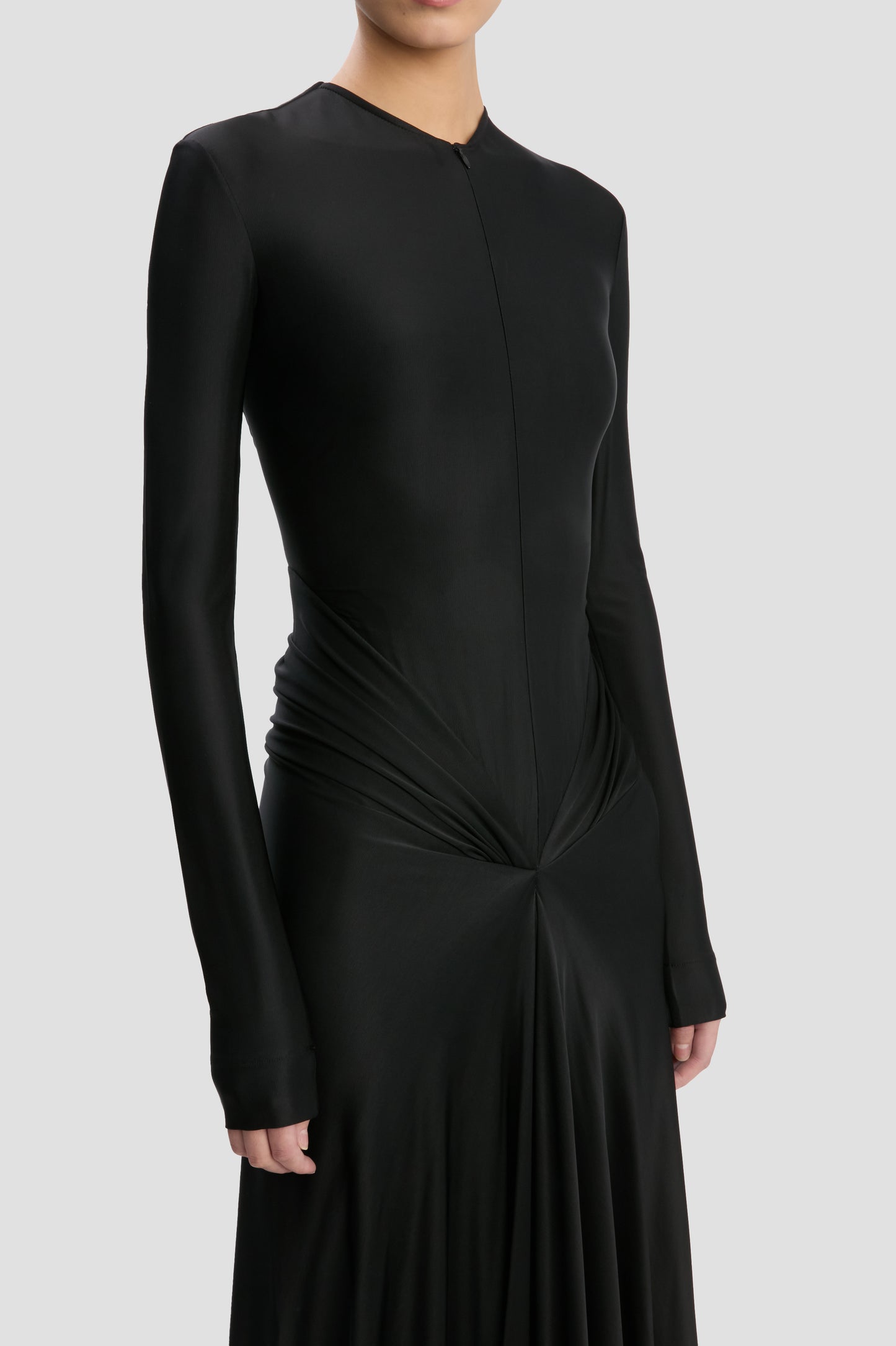 Cut-Out Gown In Black