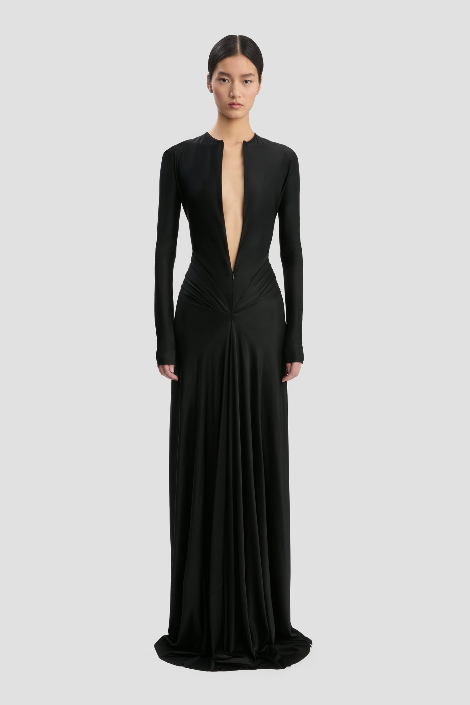 Cut-Out Gown In Black Victoria Beckham Cut-Out Gown In Black Victoria Beckham