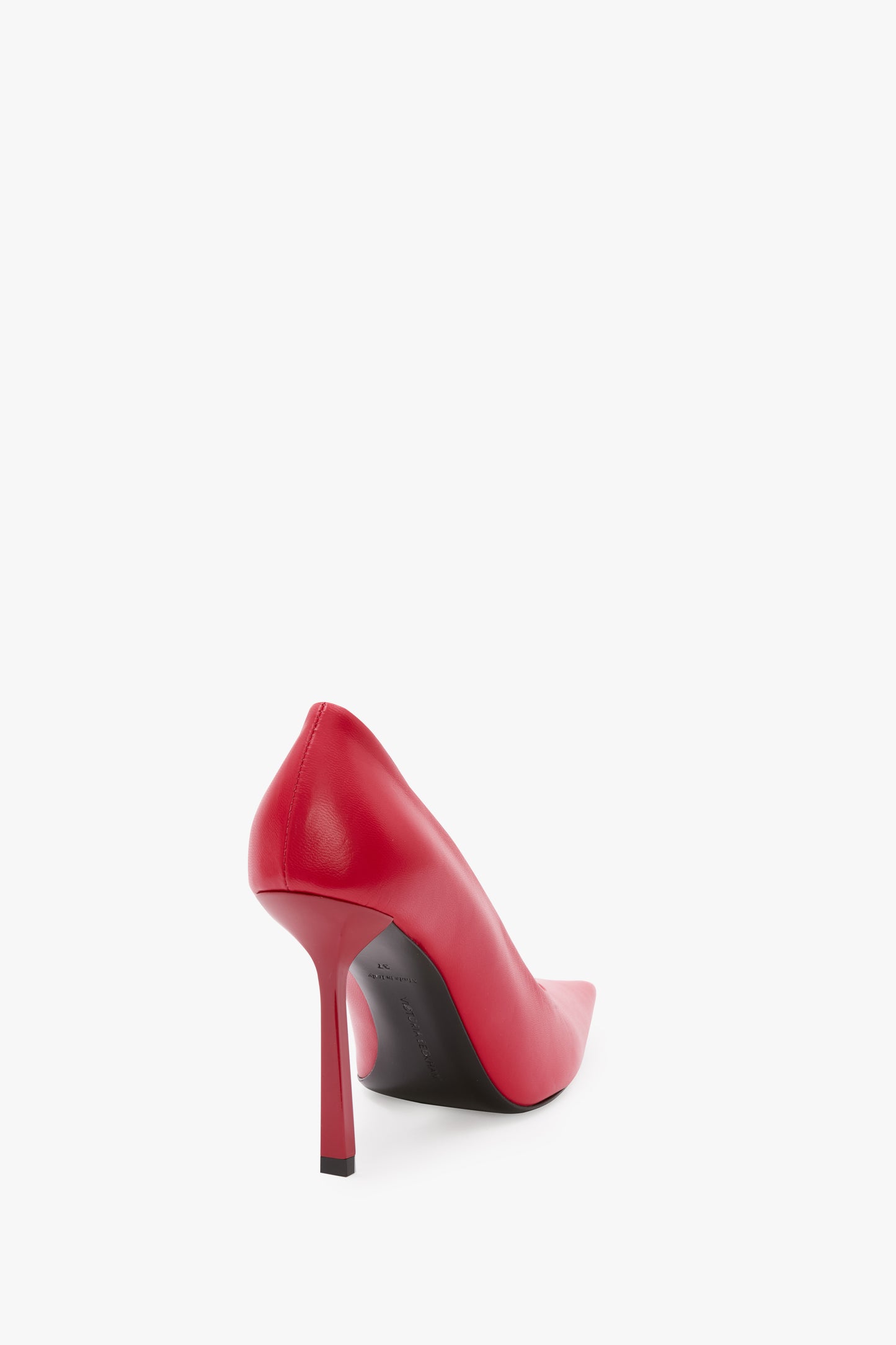 Victoria Stiletto Pump In Red Leather