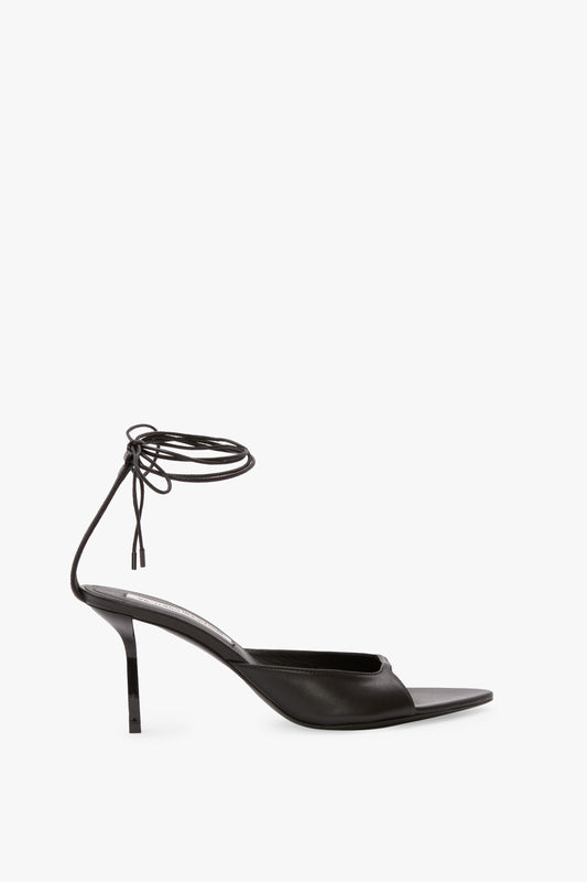 Eliza Stiletto Sandal 75 In Black Leather