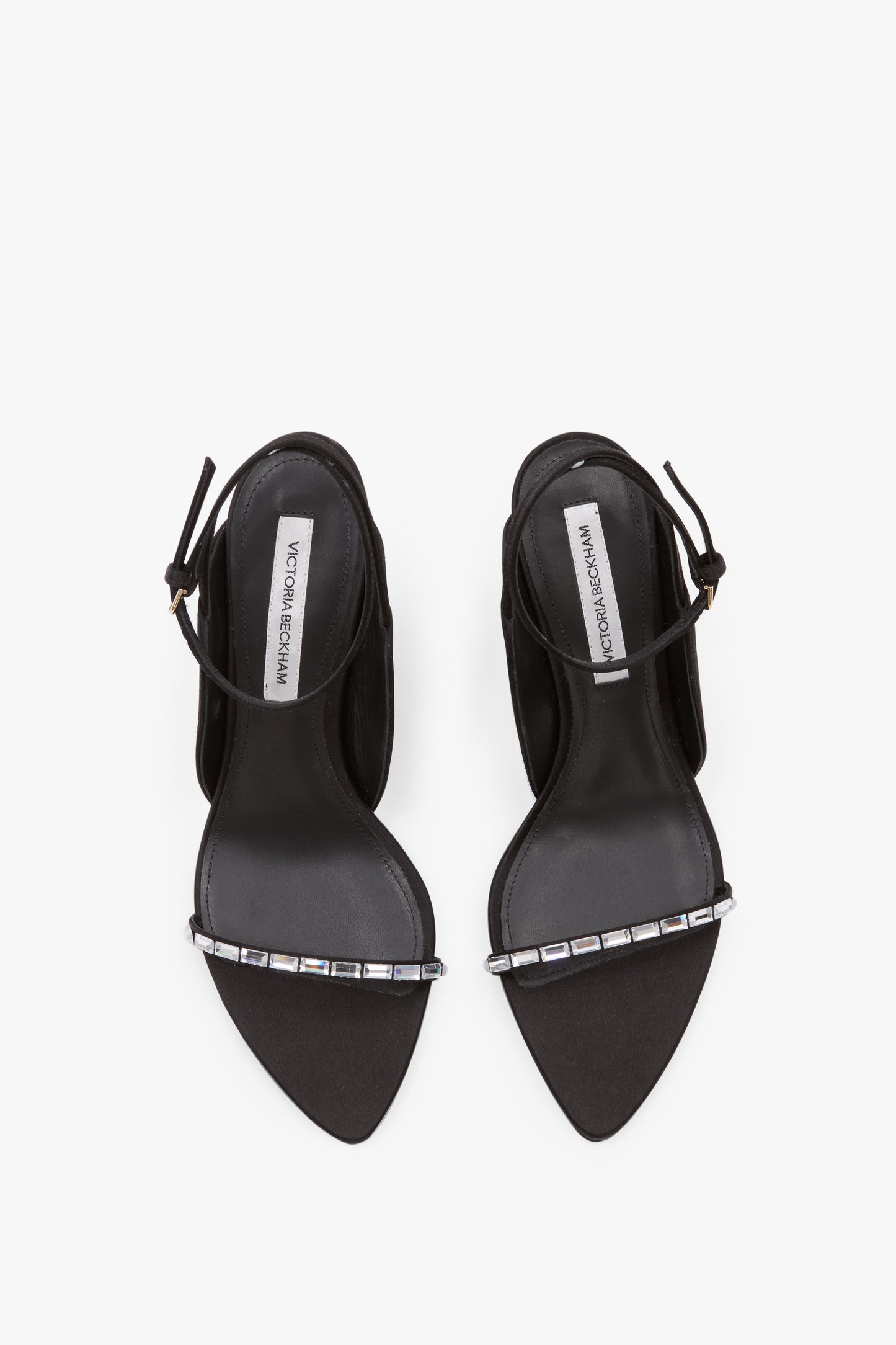 Victoria Embellished Stiletto Sandal In Black