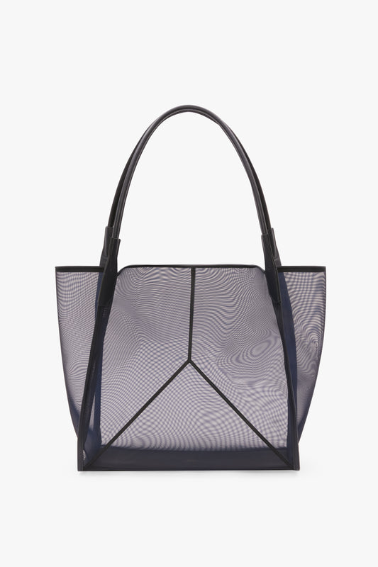 Victoria Tote Bag Large In Navy Mesh