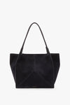 Large Victoria Tote In Navy Suede