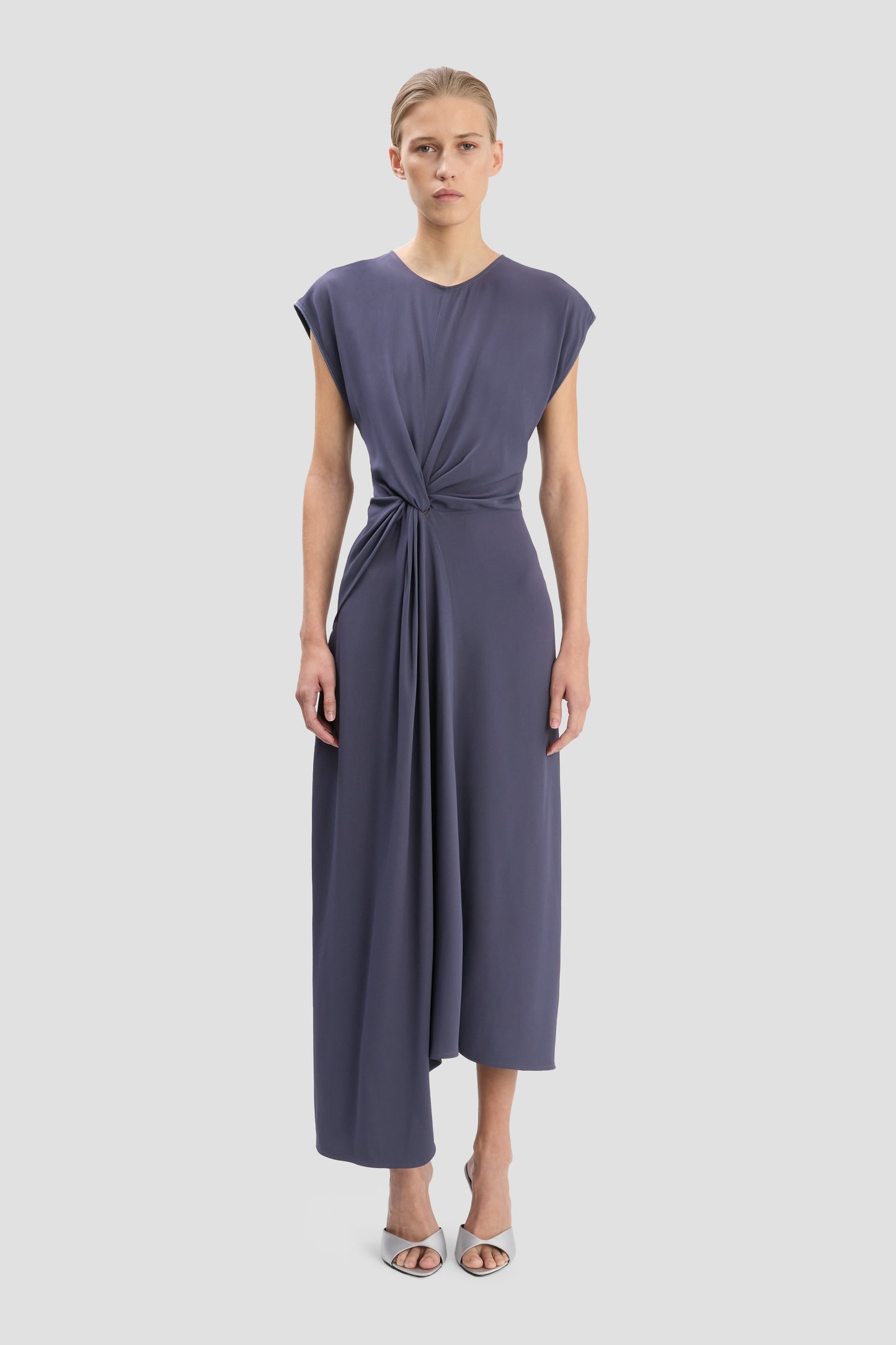 Aria Midi Dress In Eclipse