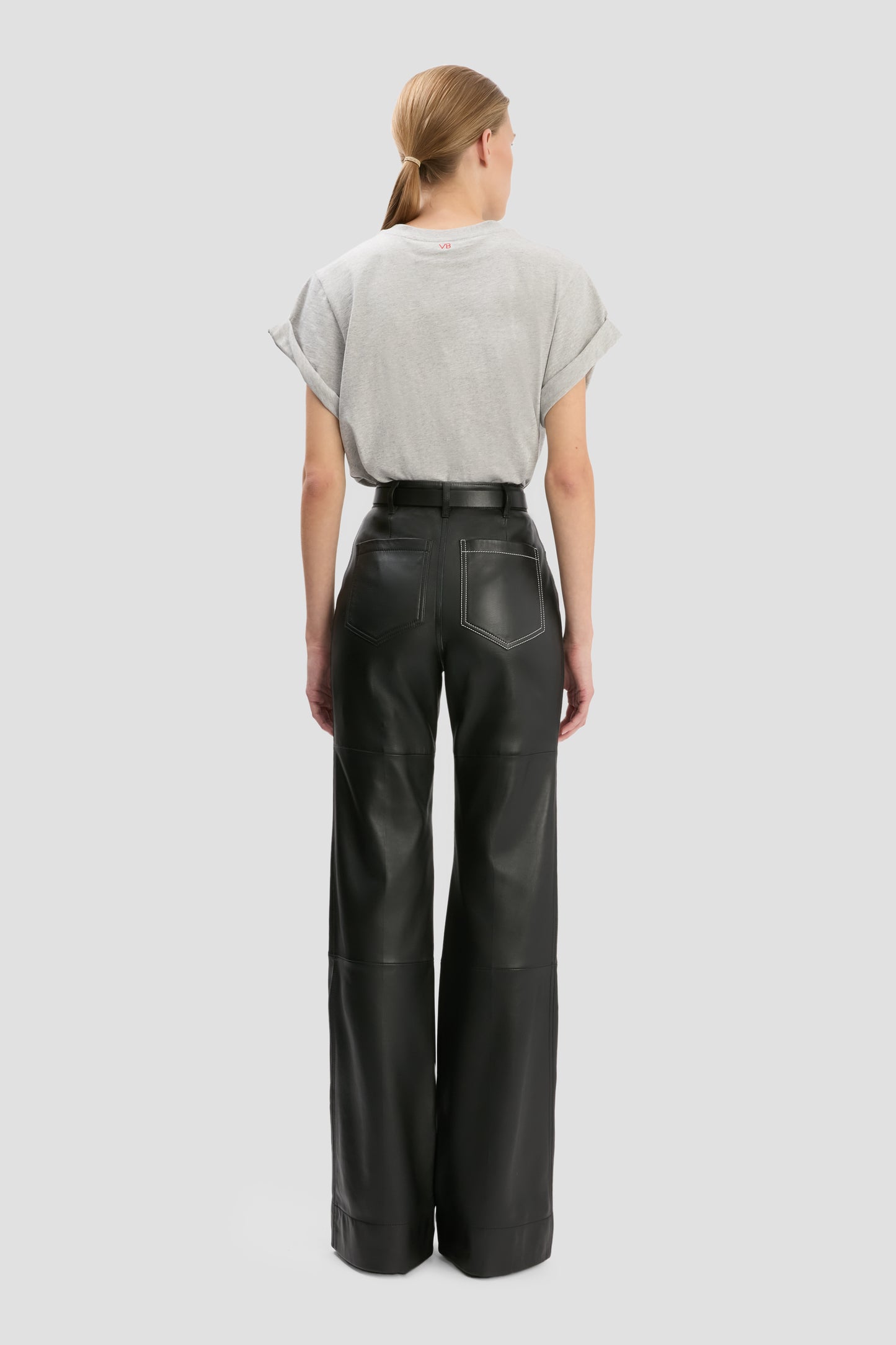 Leather Alina Trouser In Black