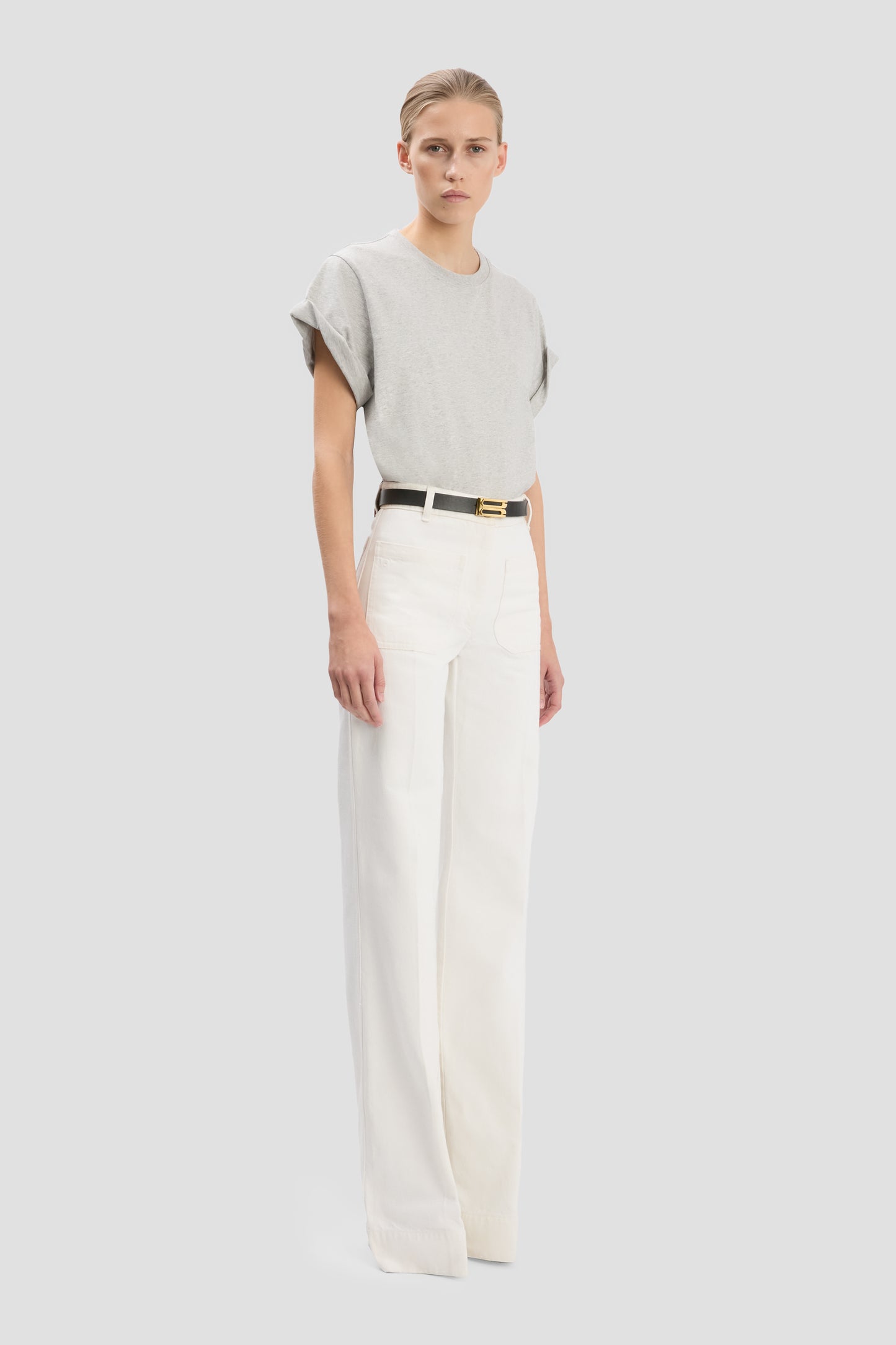 New Alina Stretch Jean In Washed White