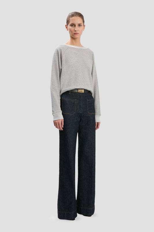 Constance Sweatshirt In Grey Marl