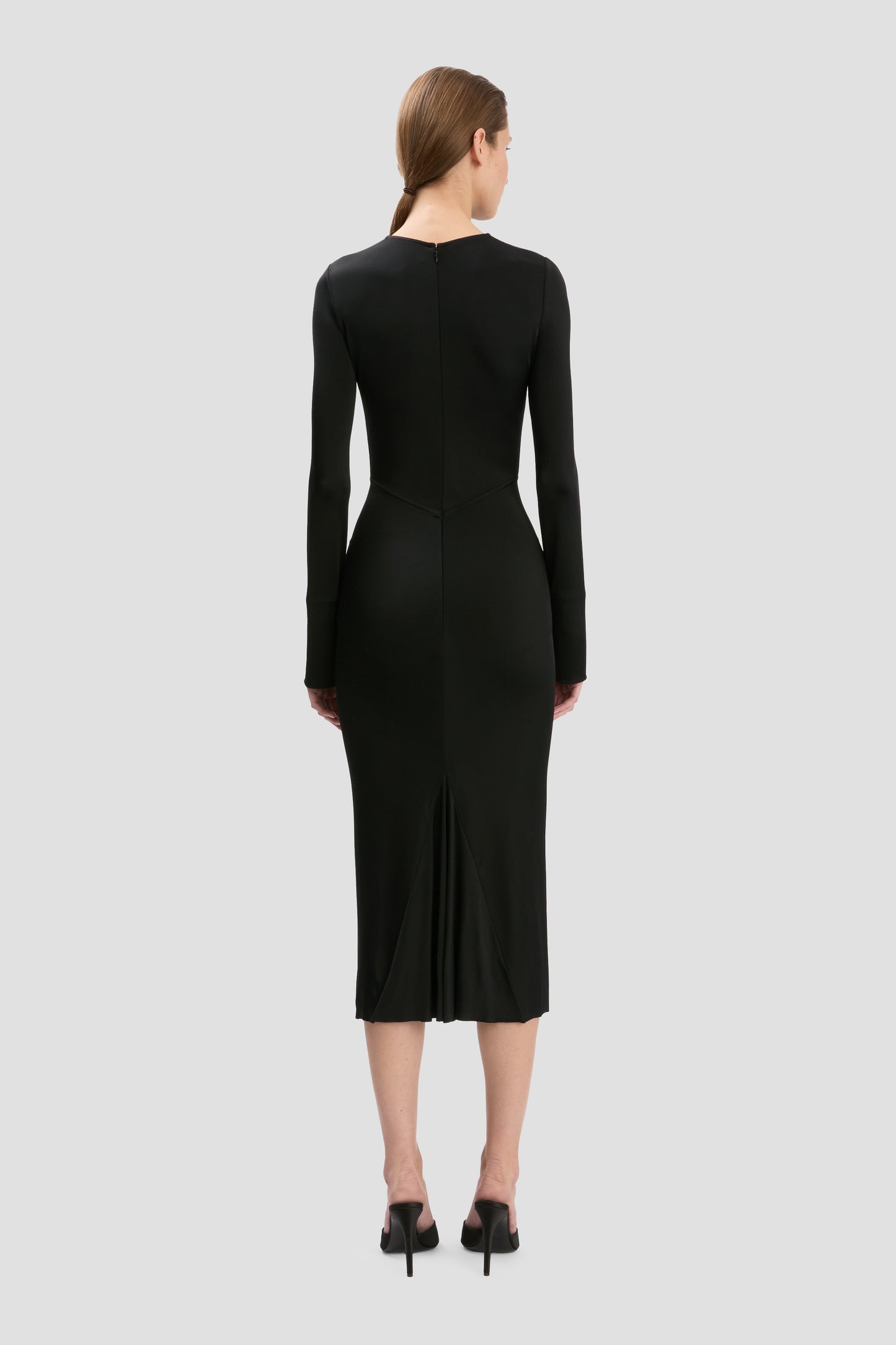 Frances Midi Dress In Black