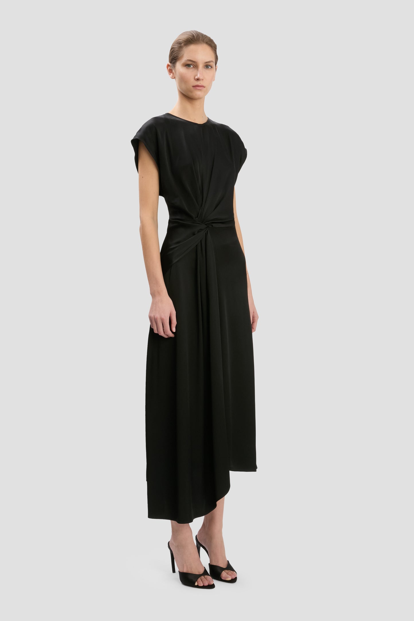 Aria Midi Dress In Black