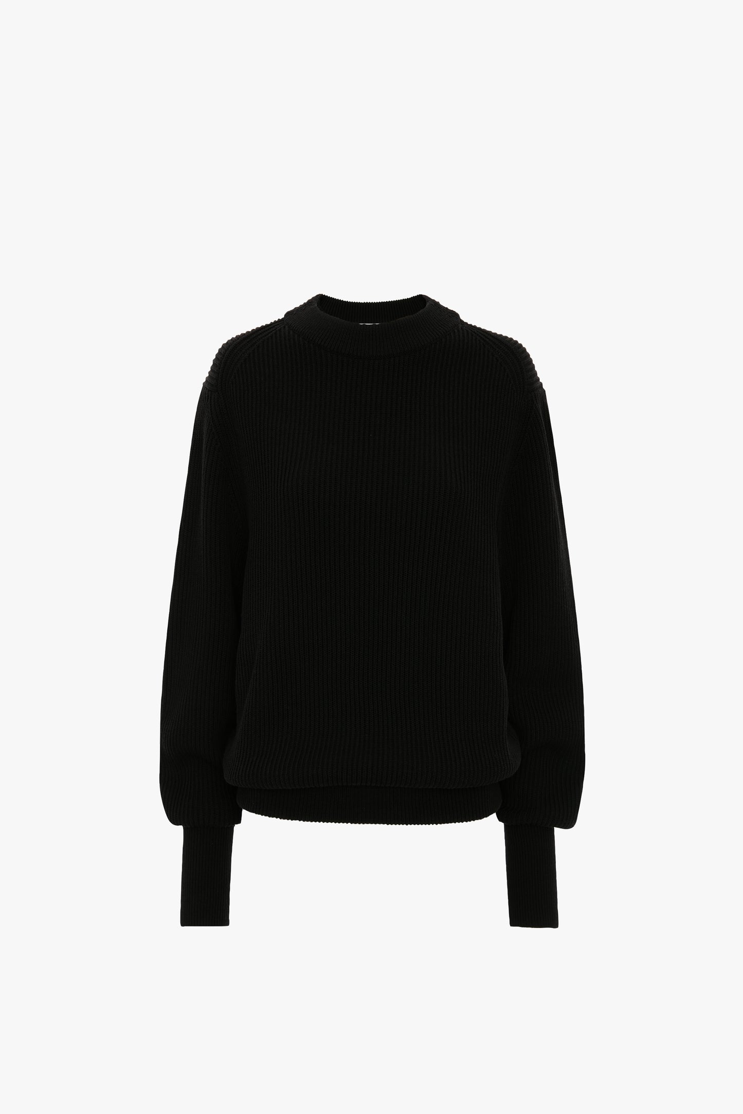 Relaxed Fit Jumper In Black