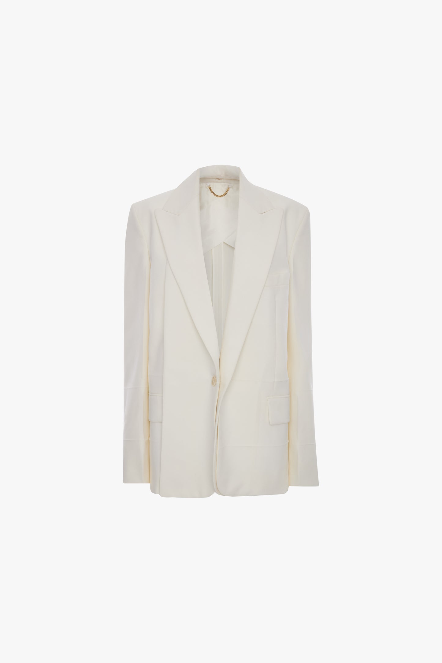 Detached Lapel Jacket In Off-White
