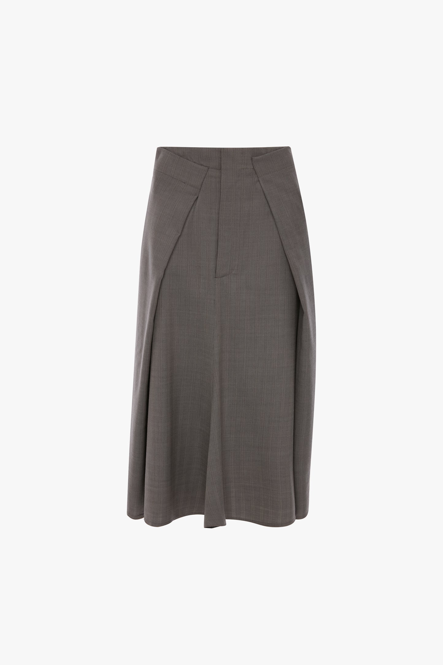 Tailored Midi Skirt In Nickel (cancelled)