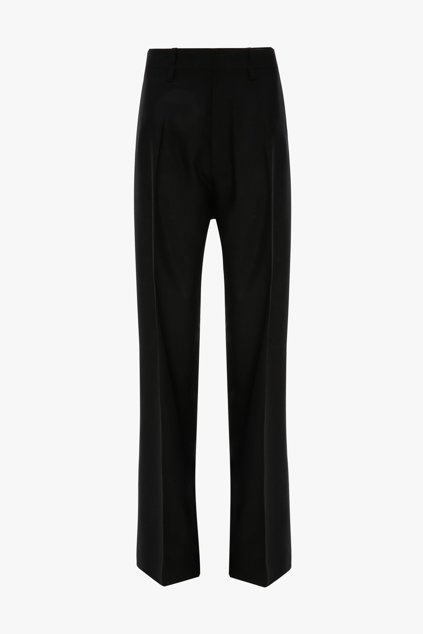 Curved Leg Trouser In Black