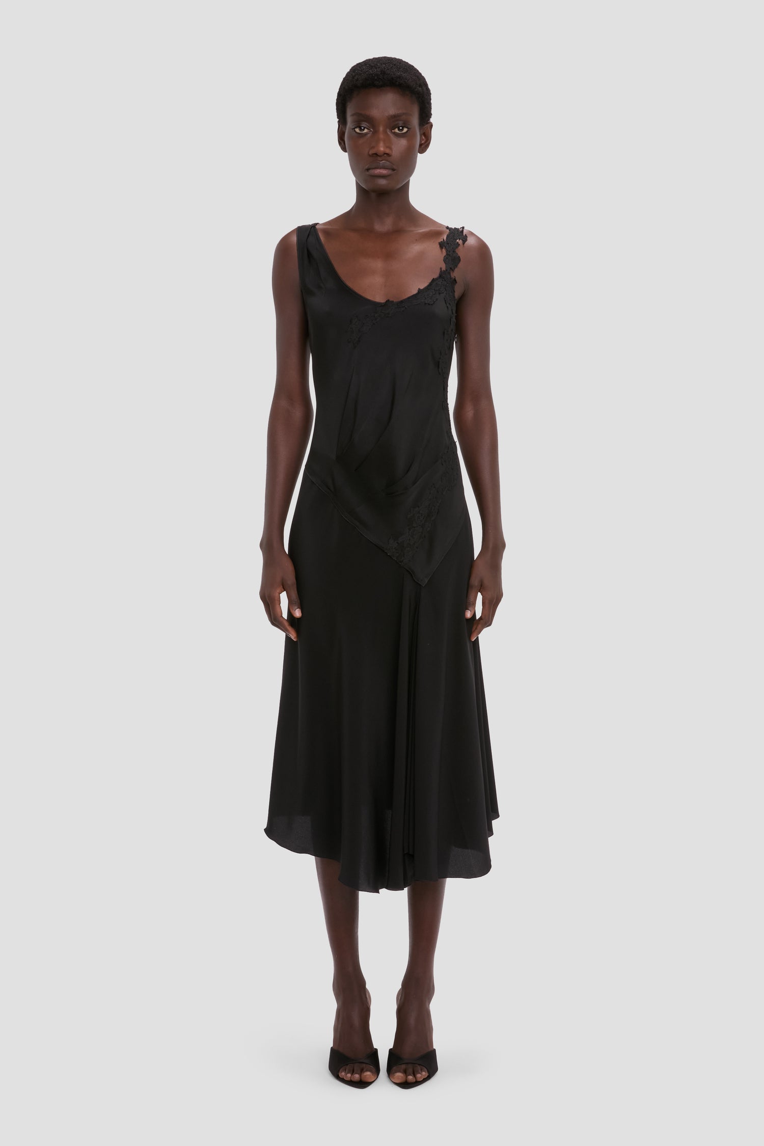 Lace Dress In Black Victoria Beckham Lace Dress In Black Victoria Beckham