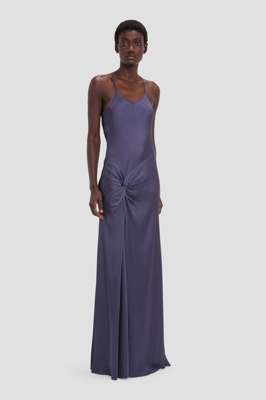 fitted lace wedding dress Tyra Satin Gown