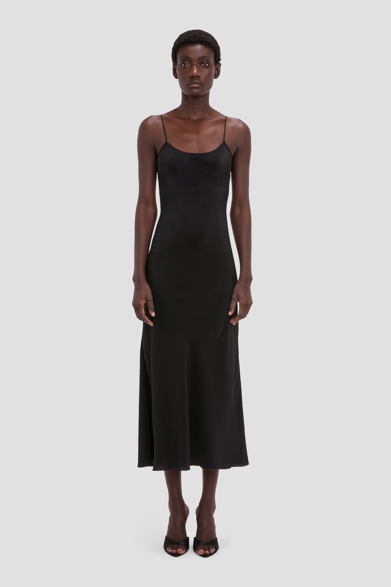 victoria beckham black midi dress Bela Midi Dress In Black