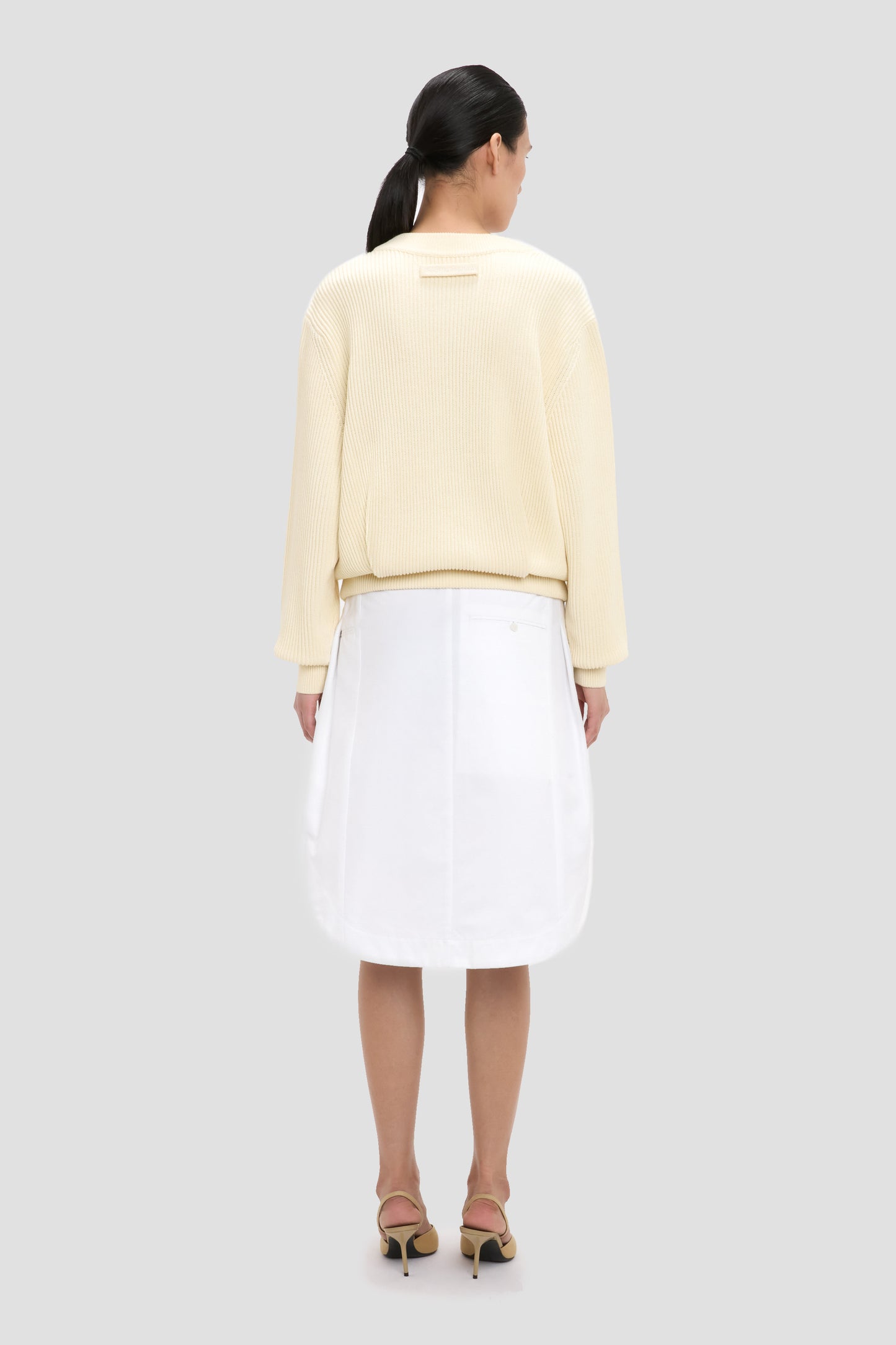 Relaxed Fit Jumper In Ivory