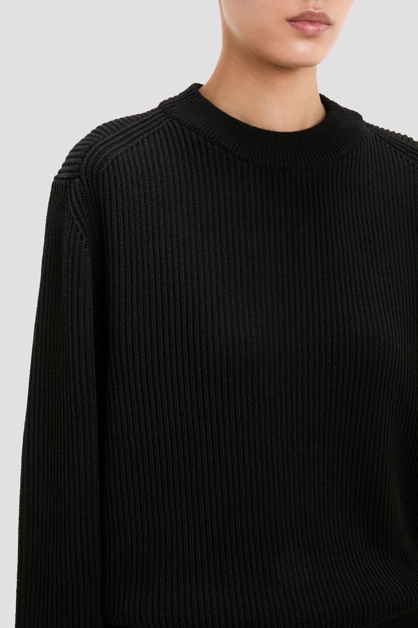 Relaxed Fit Jumper In Black