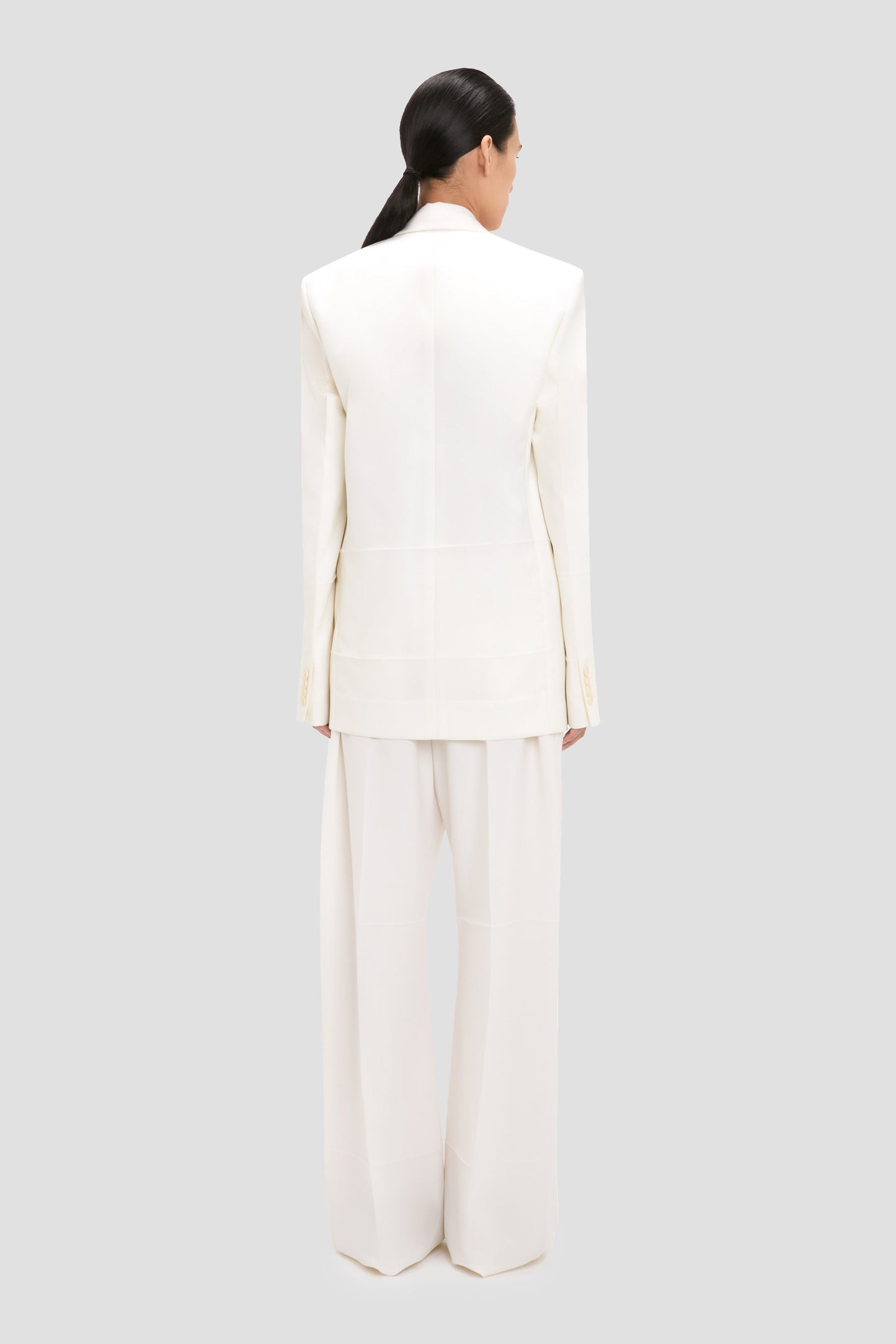 Detached Lapel Jacket In Off-White