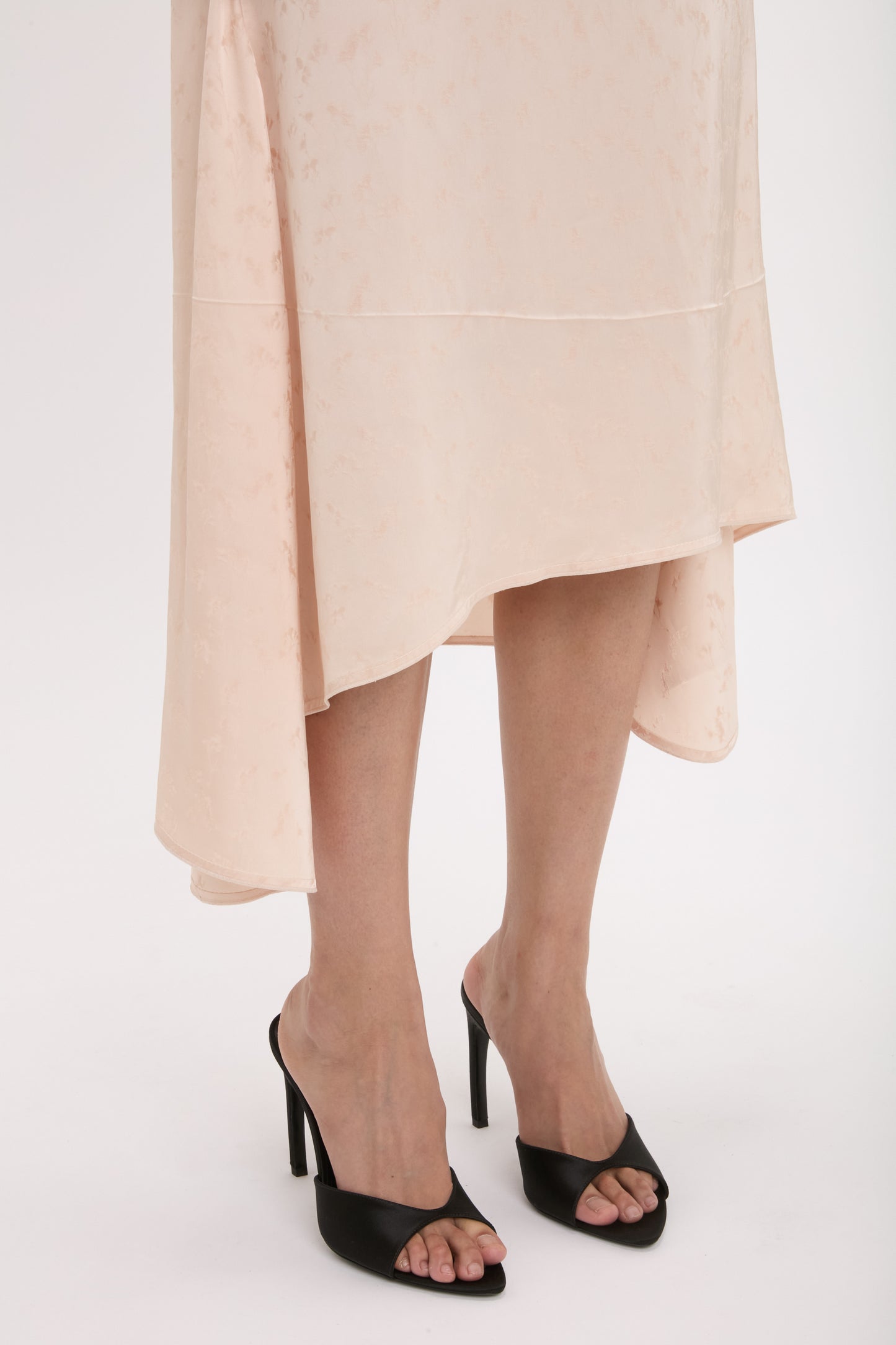 Asymmetric Drape Skirt In Blossom