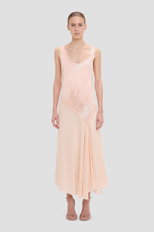 Lace Cami Dress In Ivory – Victoria Beckham UK