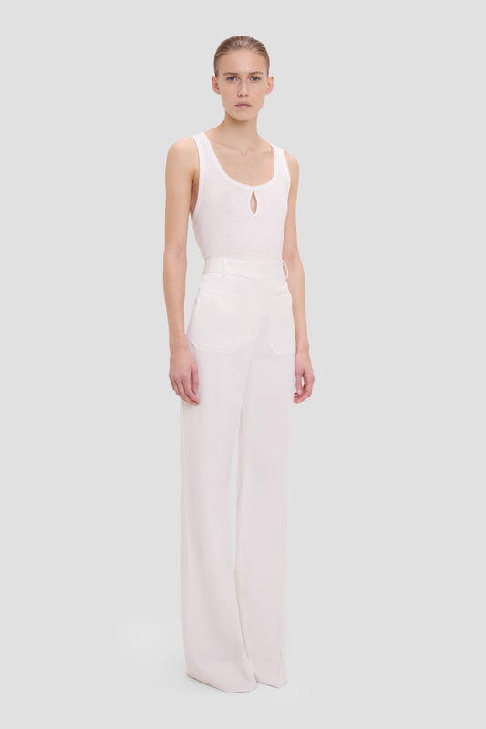 Alina Trouser In Ivory