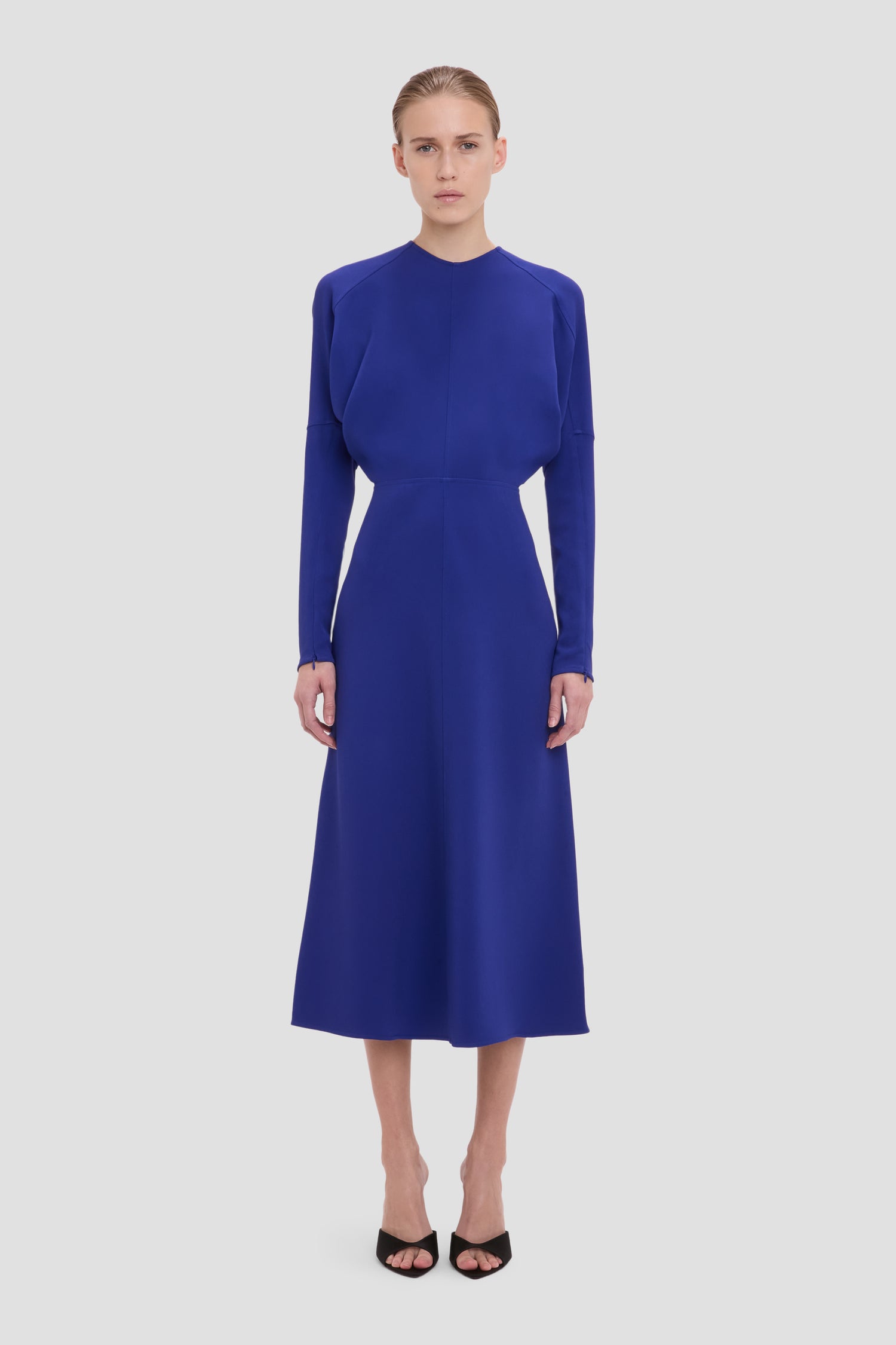 Dolman Midi Dress In Bright Indigo Victoria Beckham Dolman Midi Dress In Bright Indigo Victoria Beckham