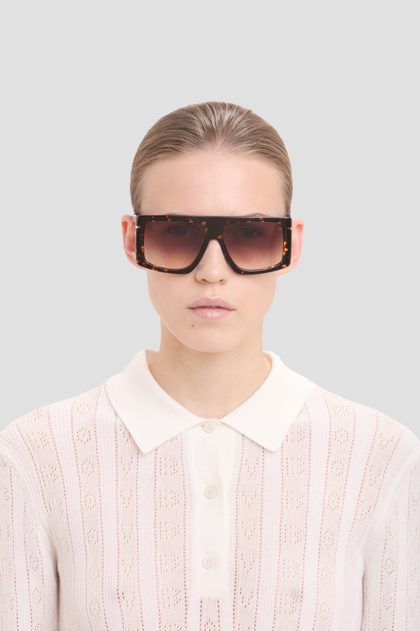 Oversized Flat Top Frame In Havana