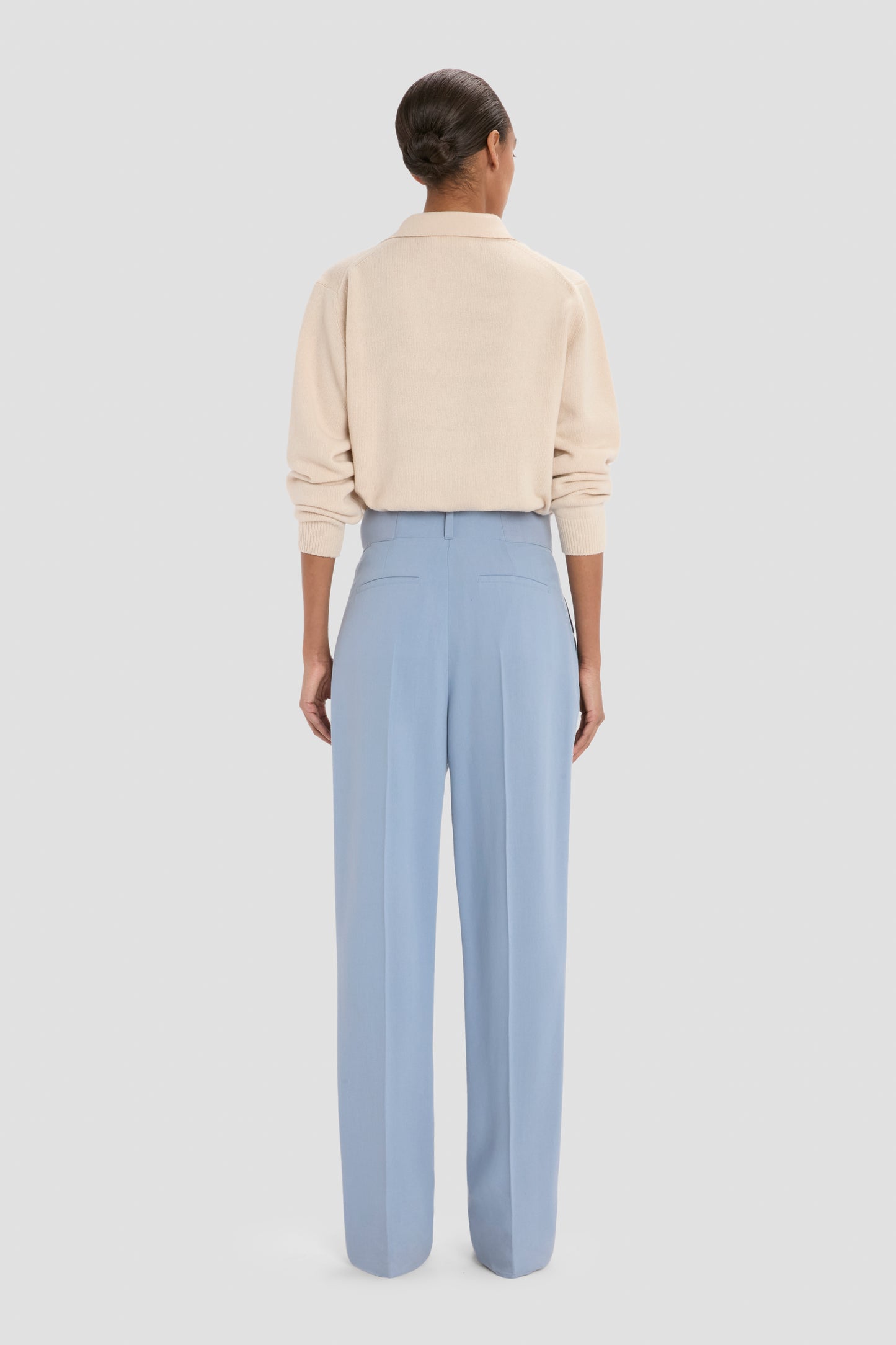 Tailored Trouser In Ocean Mist