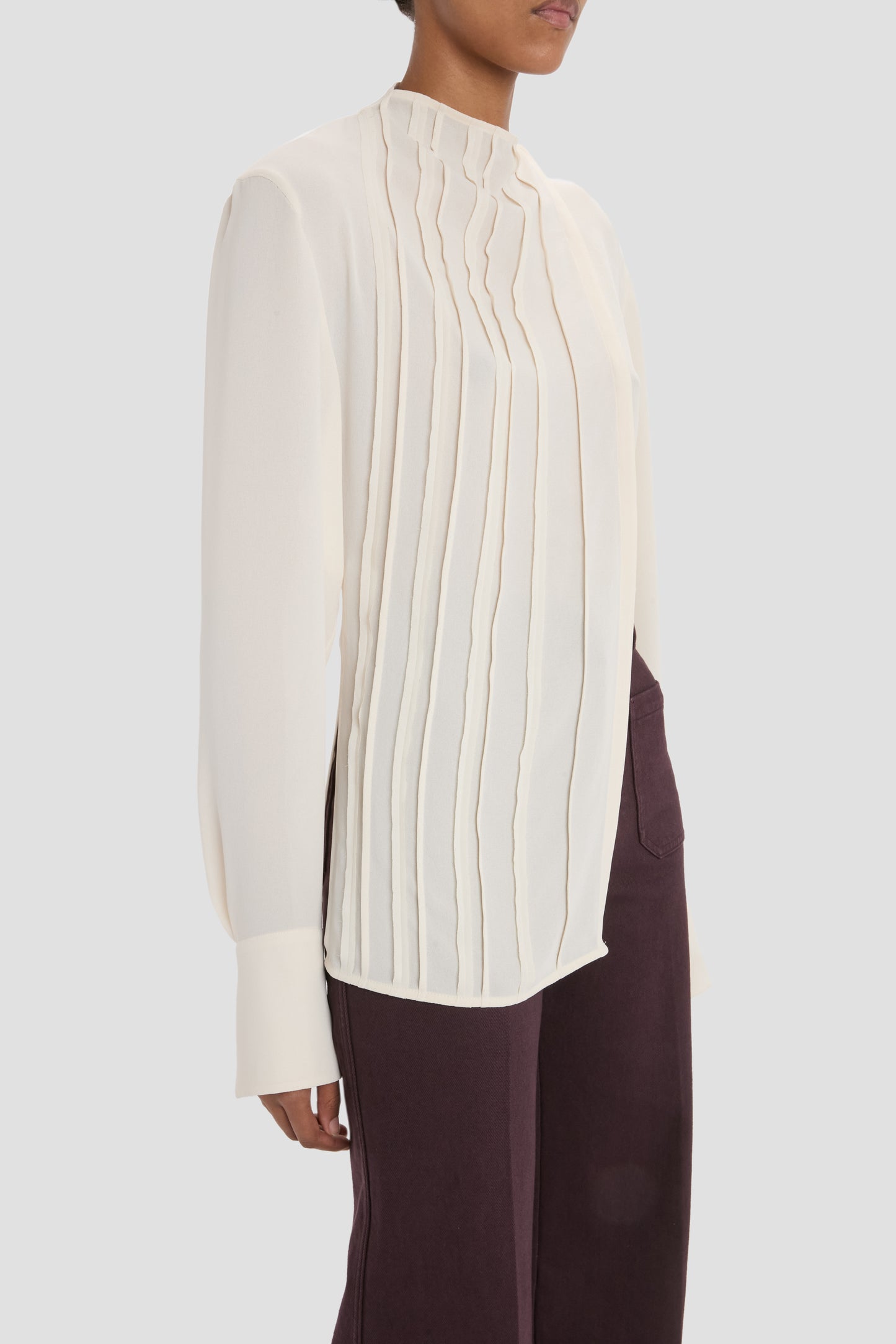 Seam Detail Blouse In Elderflower