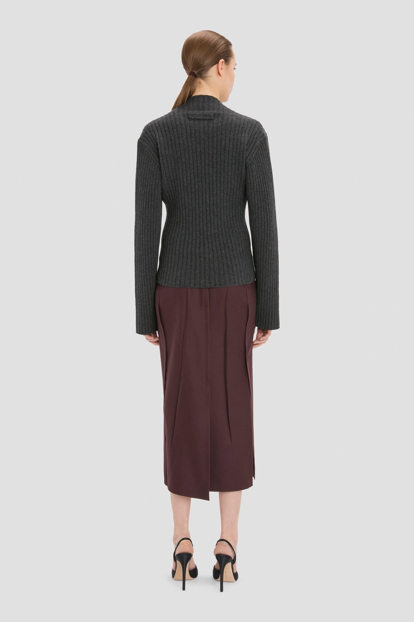 Rib Jumper In Ore Melange