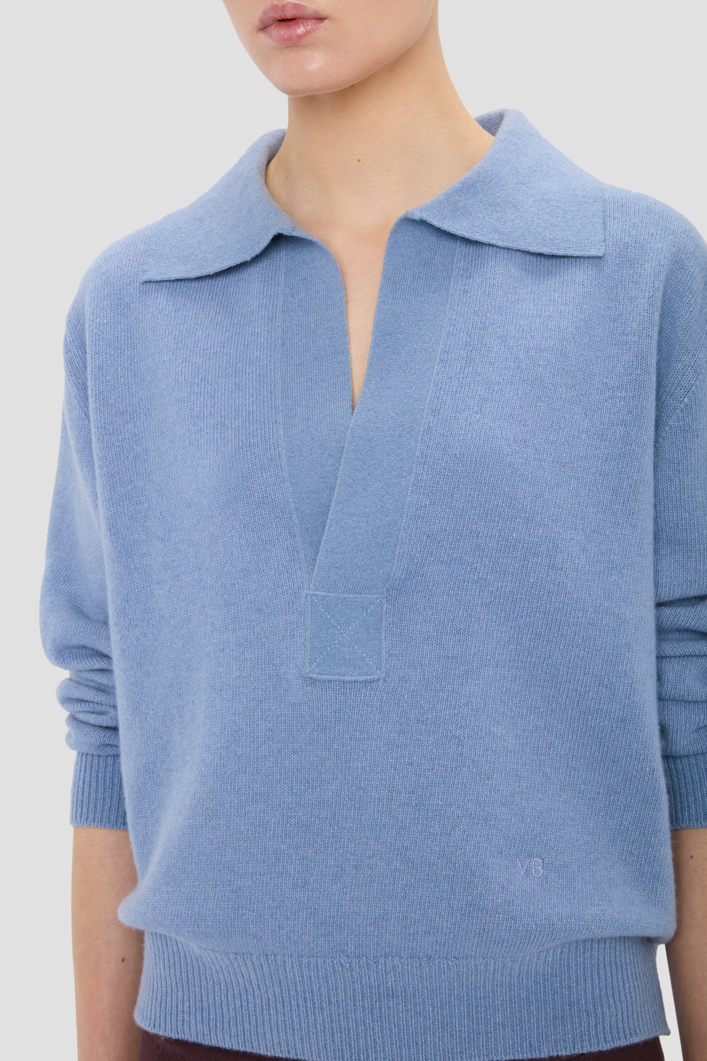 Genevieve Jumper In Ocean Mist Melange