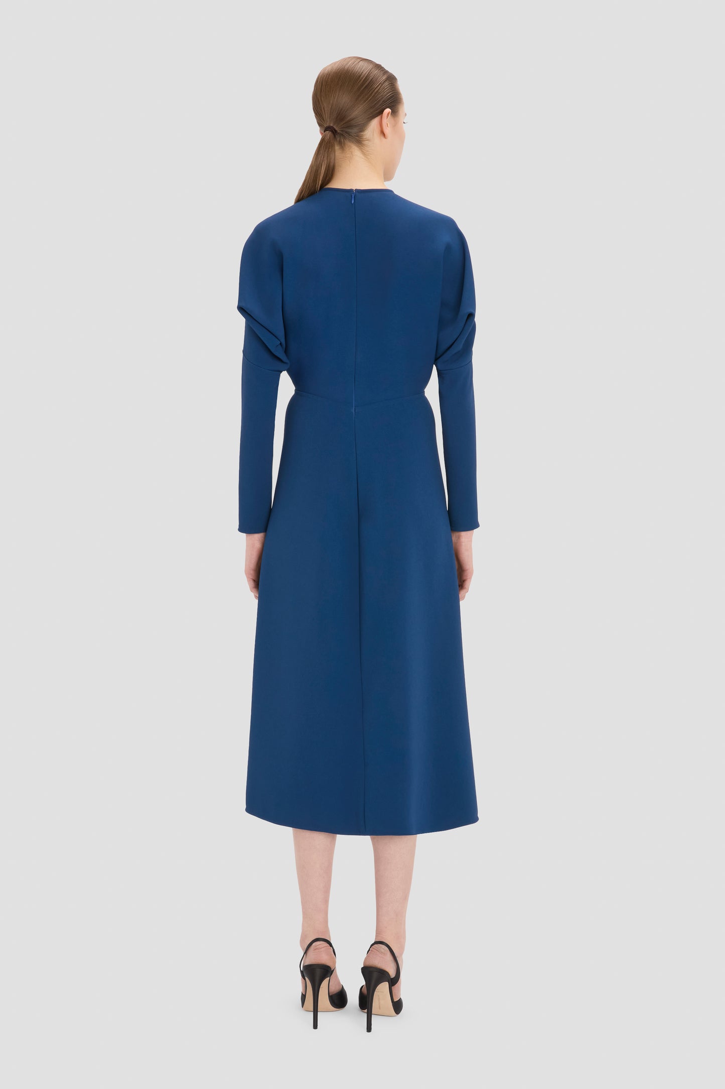 Dolman Midi Dress In Dark Ocean