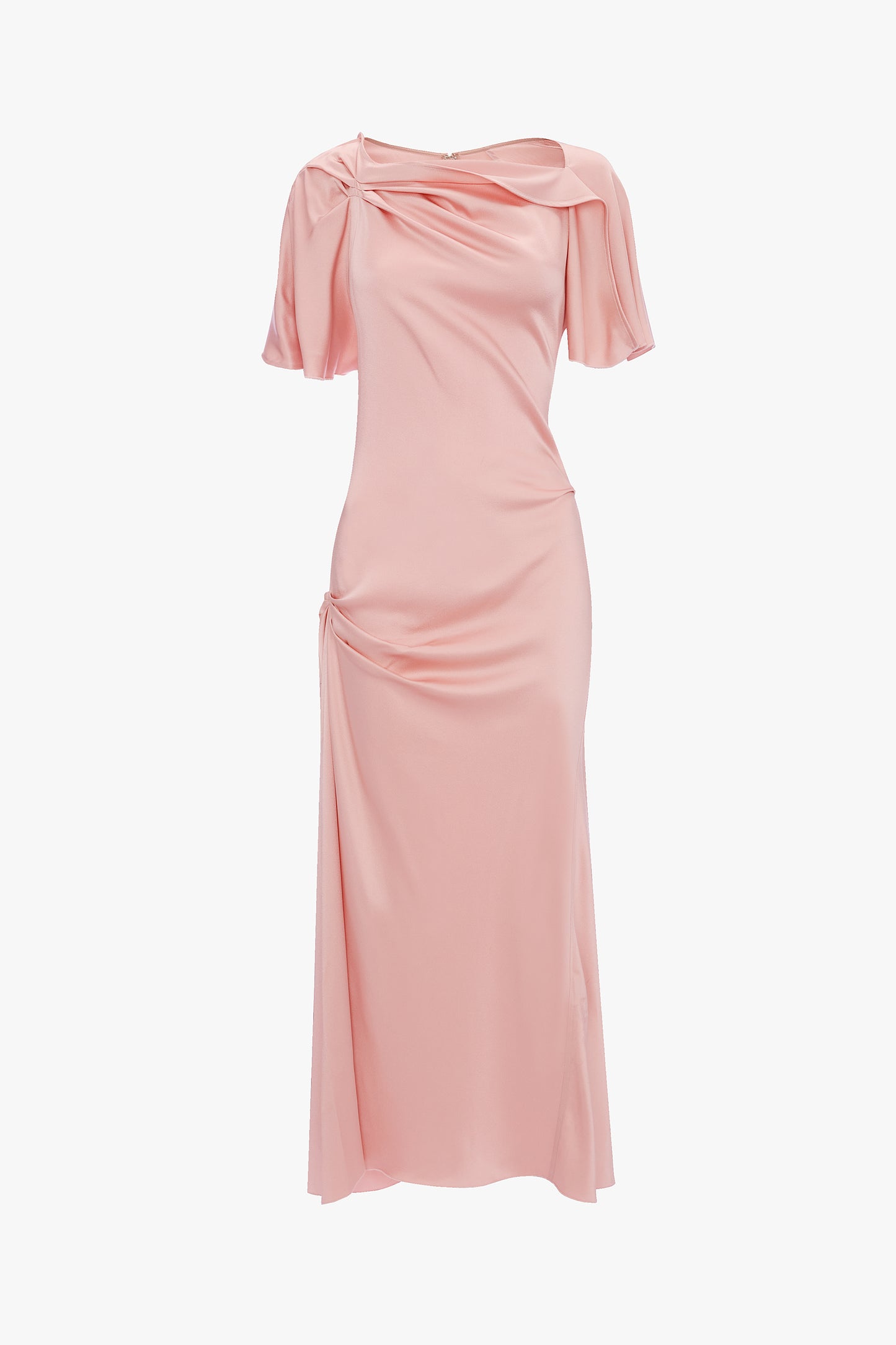 Cap Sleeve Dress In Dusty Pink