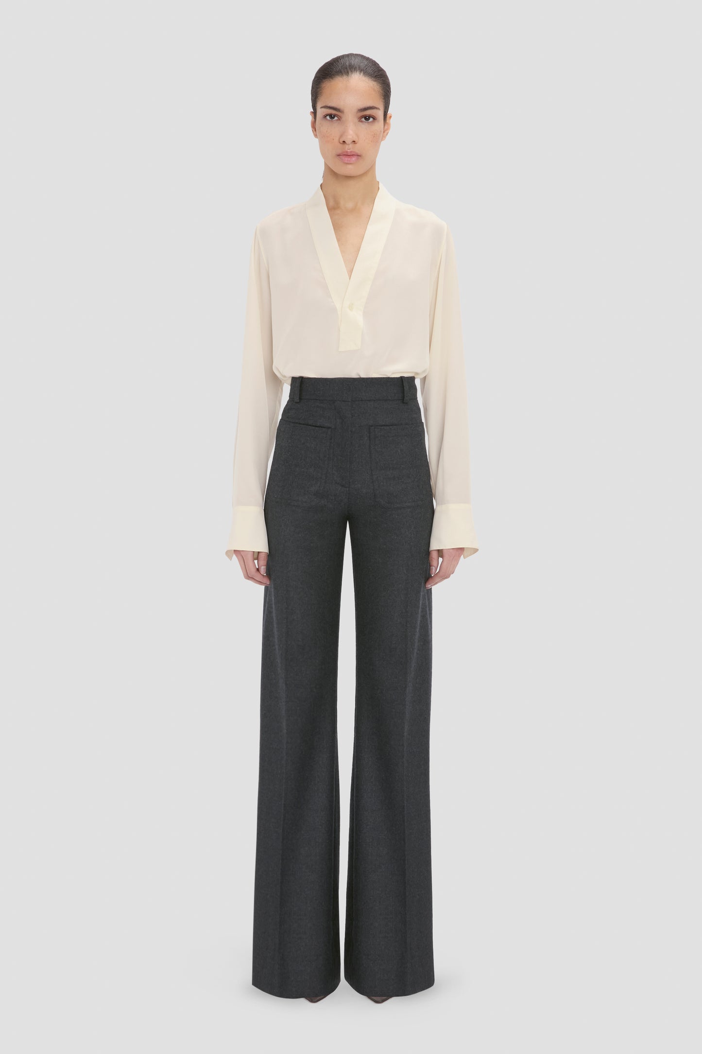Alina Trouser In Dark Grey