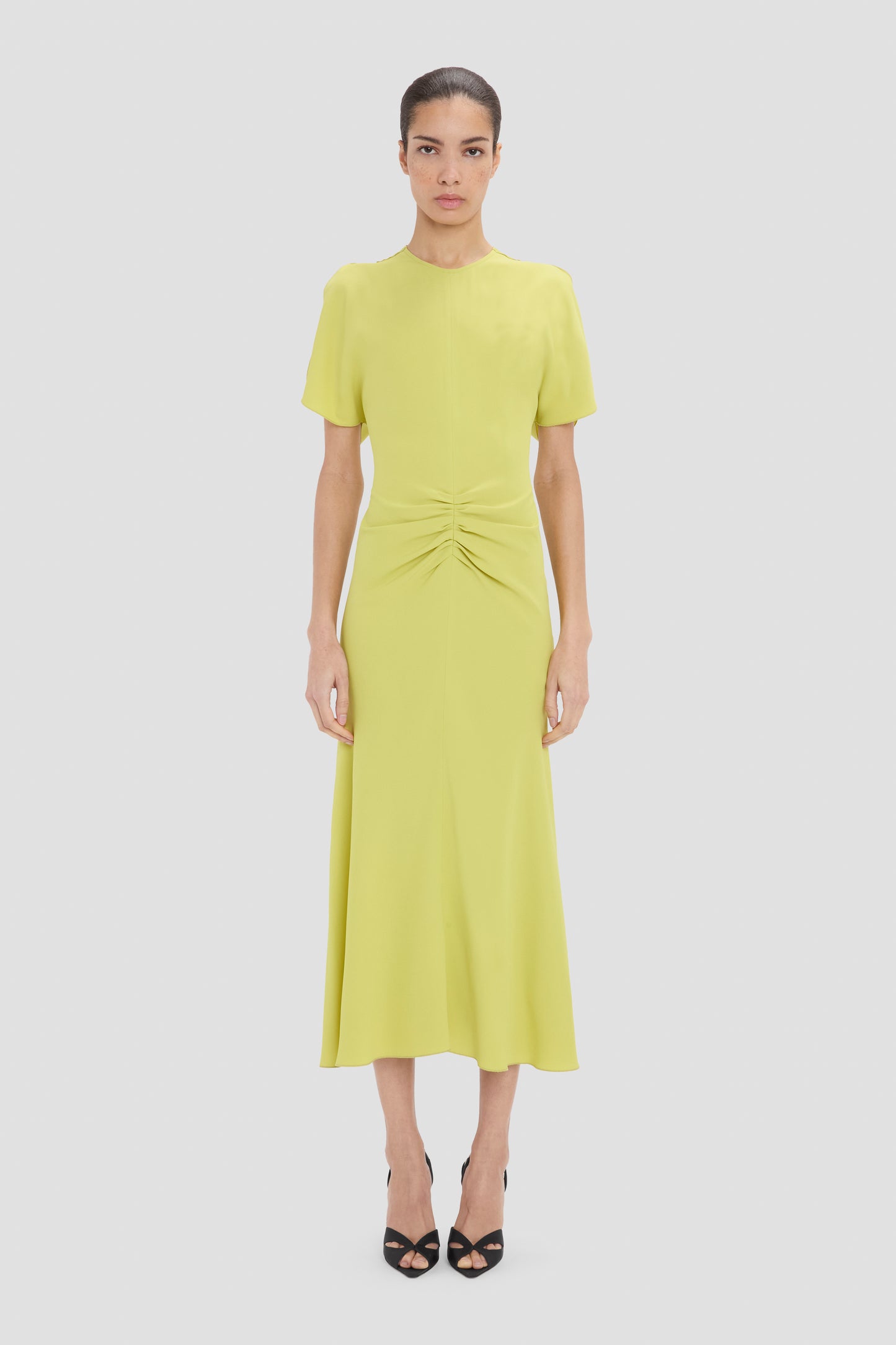 Bela Midi Dress In Yellow