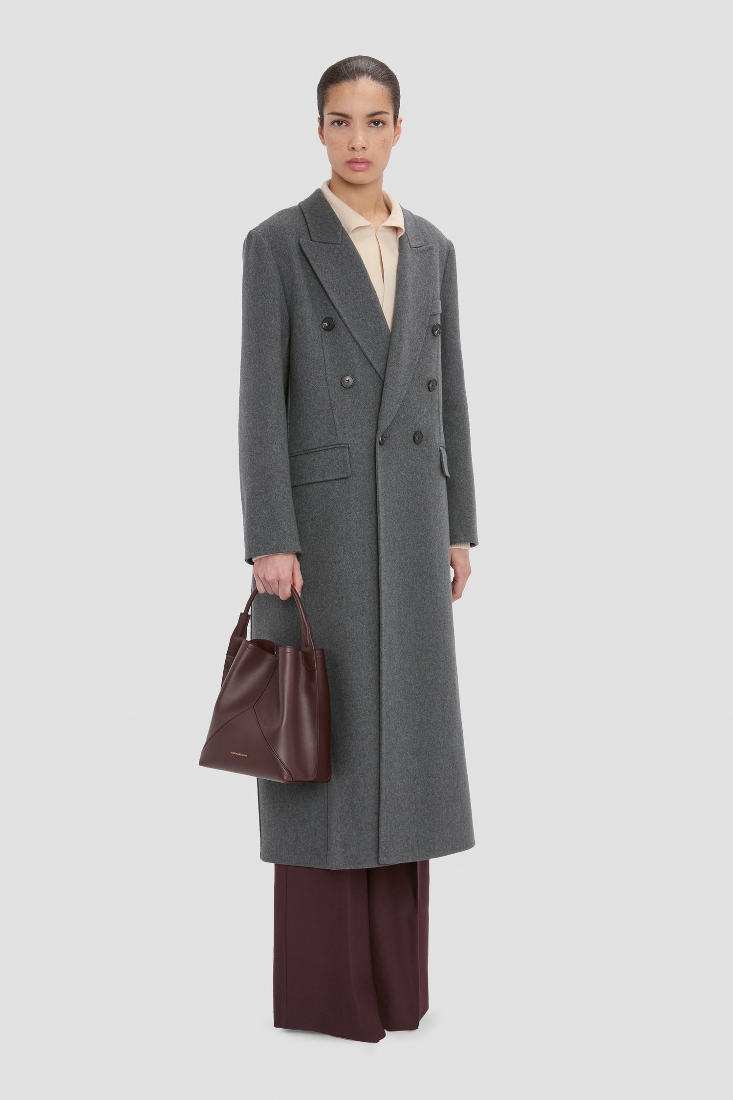 Bibiy. VICTORIA COAT グレー 中古・古着通販】Bibiy. (ビビィ) VICTORIA COAT グレー サイズ:FREE