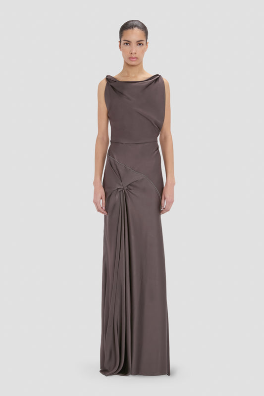 Cami Floor-Length Dress In Ivory Victoria Beckham Cami Floor-Length Dress In Ivory Victoria Beckham