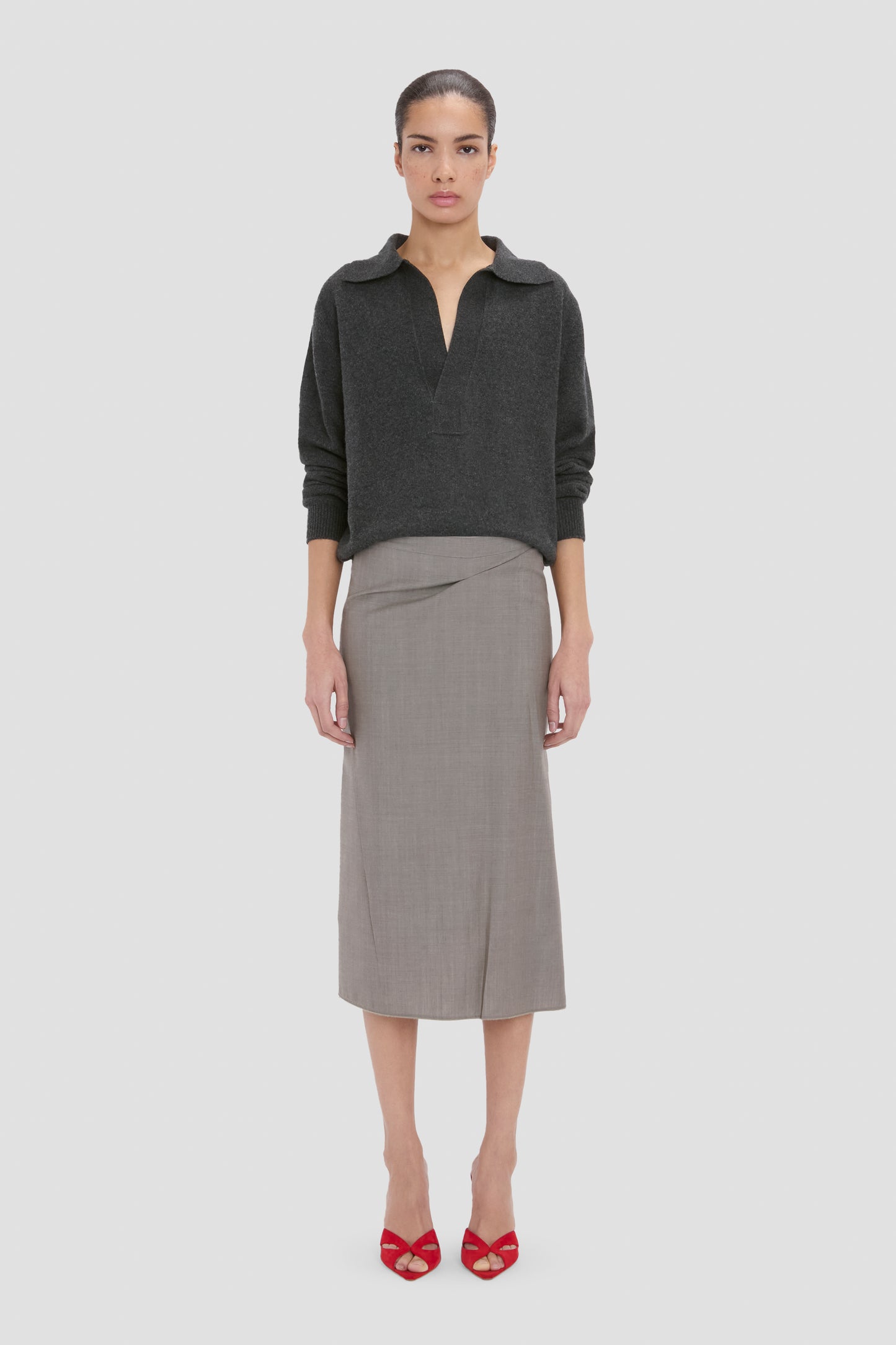Pressed Skirt In Ore