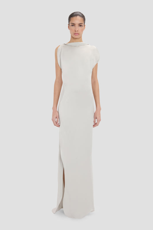 Floor-Length Cami Dress In Ivory Victoria Beckham Floor-Length Cami Dress In Ivory Victoria Beckham