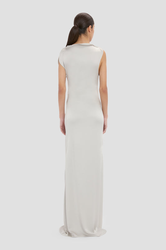 Floor-Length Cami Dress In Ivory – Victoria Beckham
