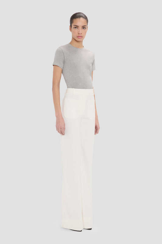 Alina Trouser In Ivory